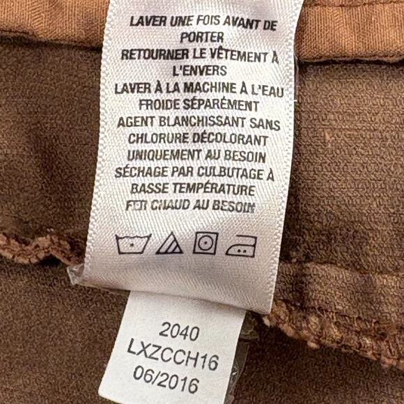 Aeropostale Trucker Jacket Womens Sz XS Brown Corduroy Button-Up Stretch Coat - Picture 6 of 11